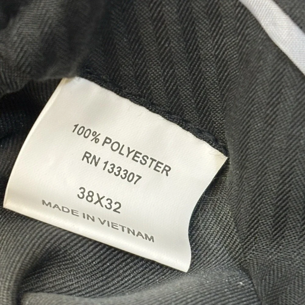 GEOFFREY BEENE Men's 38x32 Dark Grey  Dress Pants Trousers  Straight Leg